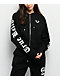 True Religion Crystal Relaxed Black Zip Hoodie - Thumbnail image 1 of 8
