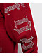 True Religion Crystal Relaxed Red Crop Zip Hoodie - Thumbnail image 3 of 8