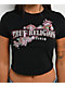 True Religion Crystal Snake Black Crop T-Shirt - Thumbnail image 3 of 4