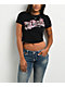 True Religion Crystal Snake Black Crop T-Shirt - Thumbnail image 1 of 4