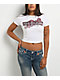 True Religion Crystal Snake White Crop T-Shirt - Thumbnail image 1 of 4