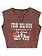 True Religion Crystal Western Notch Branch Crop T-Shirt - Thumbnail image 3 of 3