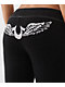 True Religion Crystal Wing Big T Black Flare Sweatpants - Thumbnail image 3 of 6