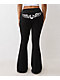 True Religion Crystal Wing Big T Black Flare Sweatpants - Thumbnail image 1 of 6