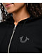 True Religion Crystal Wing Black Zip Hoodie - Thumbnail image 3 of 5