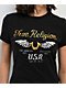 True Religion Crystal Wing Horseshoe Black T-Shirt - Thumbnail image 3 of 5