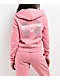 True Religion Crystal Wing Rosebud Crop Zip Hoodie - Thumbnail image 1 of 4