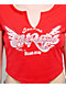 True Religion Crystal Wing Scarlet Notch Crop T-Shirt - Thumbnail image 2 of 4