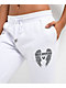 True Religion Crystal Wing White Jogger Sweatpants - Thumbnail image 3 of 5