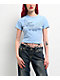 True Religion Crystal Wings Blue Crop T-Shirt - Thumbnail image 1 of 4
