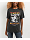 True Religion Distressed TR Logo Black Wash T-Shirt - Thumbnail image 1 of 2