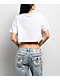 True Religion Embroidered Buddha White Crop T-Shirt - Thumbnail image 2 of 3