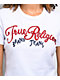 True Religion Embroidered Logo White Crop T-Shirt - Thumbnail image 2 of 3