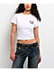 True Religion Embroidered Logo White Crop T-Shirt - Thumbnail image 2 of 4