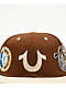 True Religion Embroidered Multi Logo Muse Dark Brown Snapback Hat - Thumbnail image 3 of 5