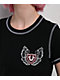 True Religion Flatlock Winged Crystal Logo Black Crop T-Shirt - Thumbnail image 4 of 4