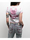 True Religion Flatlock Winged Crystal Logo White Crop T-Shirt - Thumbnail image 1 of 7