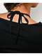 True Religion Heritage Black & White Layered Long Sleeve Crop T-Shirt - Thumbnail image 4 of 4