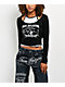 True Religion Heritage Black & White Layered Long Sleeve Crop T-Shirt - Thumbnail image 1 of 4