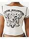 True Religion Heritage White Slash Neck Crop T-Shirt - Thumbnail image 2 of 2