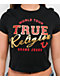 True Religion High Shine Black Crop T-Shirt - Thumbnail image 2 of 4