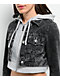 True Religion Hooded Combo Silver Sun Crop Jacket - Thumbnail image 6 of 8