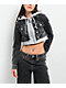 True Religion Hooded Combo Silver Sun Crop Jacket - Thumbnail image 2 of 8