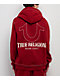 True Religion Horseshoe Embroidered Red Zip Hoodie - Thumbnail image 5 of 7