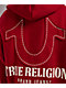 True Religion Horseshoe Embroidered Red Zip Hoodie - Thumbnail image 6 of 7