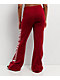 True Religion Jacquard Rhubarb Red Wide Leg Sweatpants - Thumbnail image 2 of 7