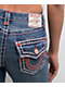 True Religion Jennie Super T Curvy Wave Lily Mid Rise Skinny Jeans - Thumbnail image 3 of 5