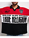 True Religion Jersey Knit Red Oversized Polo Shirt - Thumbnail image 3 of 6