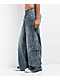 True Religion Jessie Big T Super Baggy Medium Wash Cargo Jeans - Thumbnail image 5 of 6