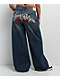 True Religion Jessie Embroidered Blue Wash Super Baggy Jeans - Thumbnail image 4 of 7