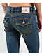 True Religion Joey Low Rise Saddle Stitch Dark Wash Flare Jeans - Thumbnail image 5 of 6