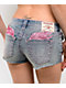 True Religion Joey Wing Big T Flap Blue Wash Shorts - Thumbnail image 5 of 7