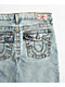 True Religion Kids Ricky Light Blue Relaxed Straight Leg Denim Jeans - Thumbnail image 7 of 7