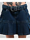 True Religion La Serena Belted Denim Cargo Skirt - Thumbnail image 4 of 5