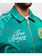 True Religion Logo Crest Satin Oak Leaf Green Bomber Jacket - Thumbnail image 6 of 9