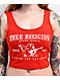 True Religion Logo Fiery Red Crop Tank Top - Thumbnail image 3 of 3