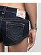 True Religion Low Rise Dark Wash Shorty Shorts - Thumbnail image 3 of 4