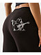 True Religion Lurex Buddha Black Straight Leg Sweatpants - Thumbnail image 3 of 4