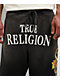 True Religion Mikey Floral Snake Black Wash Baggy Sweat Shorts - Thumbnail image 3 of 6