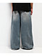 True Religion Mikey Super QT Flap Gridiron Blue Wash Ultra Wide Jeans - Thumbnail image 2 of 5