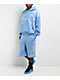 True Religion Mikey Tiger Script Blue Baggy Sweat Shorts - Thumbnail image 9 of 9