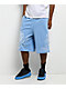 True Religion Mikey Tiger Script Blue Baggy Sweat Shorts - Thumbnail image 1 of 9