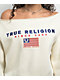 True Religion Off Shoulder Winter White Crewneck Sweatshirt - Thumbnail image 3 of 4