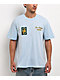True Religion Orchard Stamps Baby Blue Heavyweight T-Shirt - Thumbnail image 1 of 4