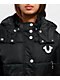 True Religion Patched Black Crop Puffer Jacket - Thumbnail image 4 of 7