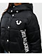 True Religion Patched Black Crop Puffer Jacket - Thumbnail image 6 of 7